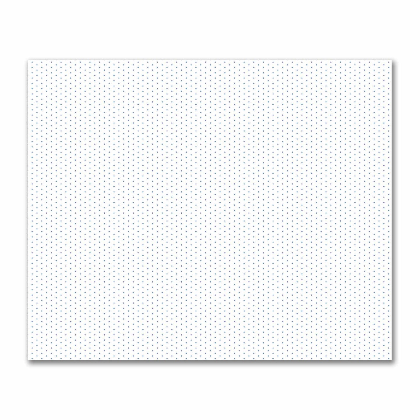 Off-White Cotton Sateen Fabric with Fine Blue Diamonds, FACS-1400-111
