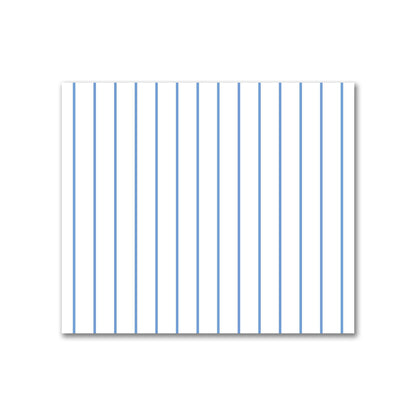 Off-White Cotton Sateen Fabric with Fine Blue Stripes, FACS-1400-151