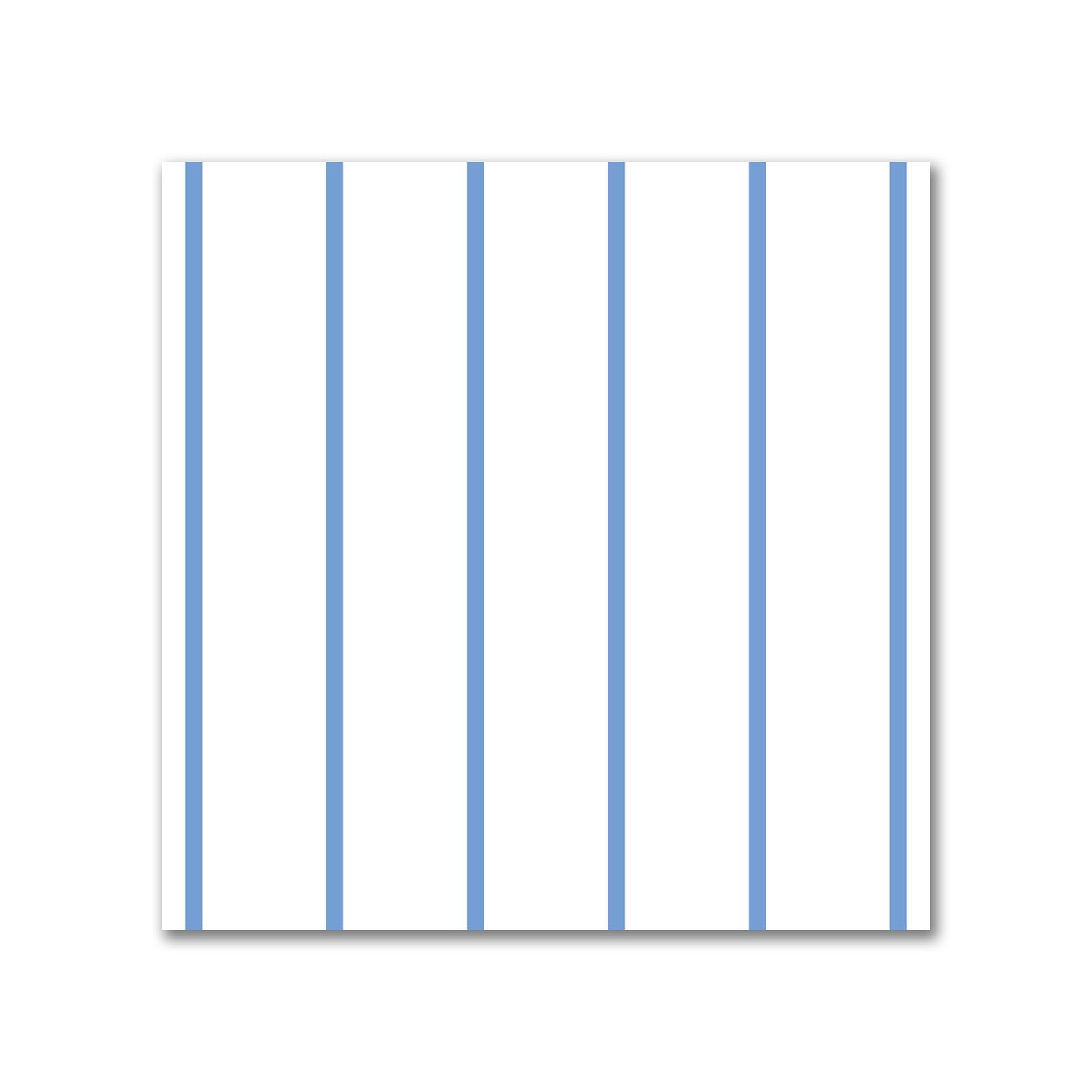 Off-White Cotton Sateen Fabric with Fine Blue Stripes, FACS-1400-151