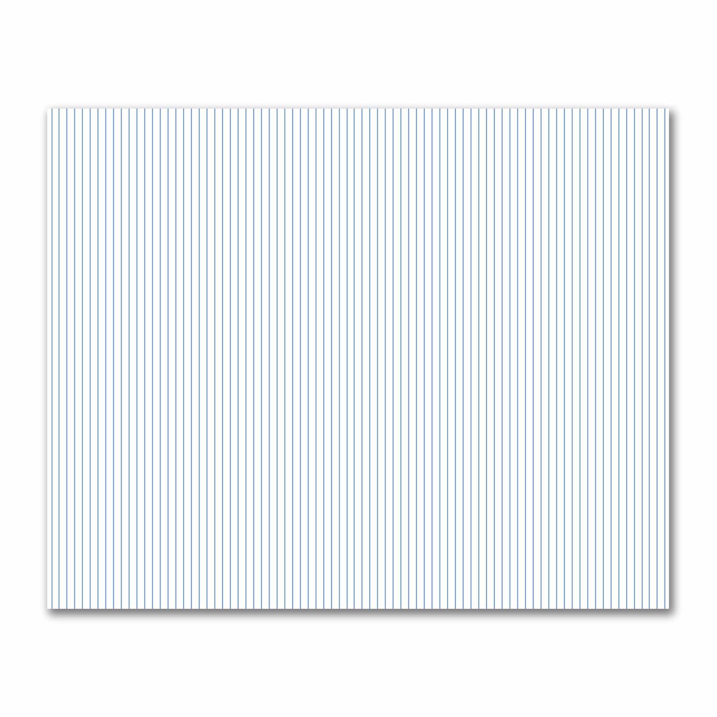 Off-White Cotton Sateen Fabric with Fine Blue Stripes, FACS-1400-151