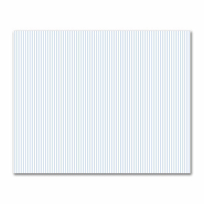 Off-White Cotton Sateen Fabric with Fine Blue Stripes, FACS-1400-151