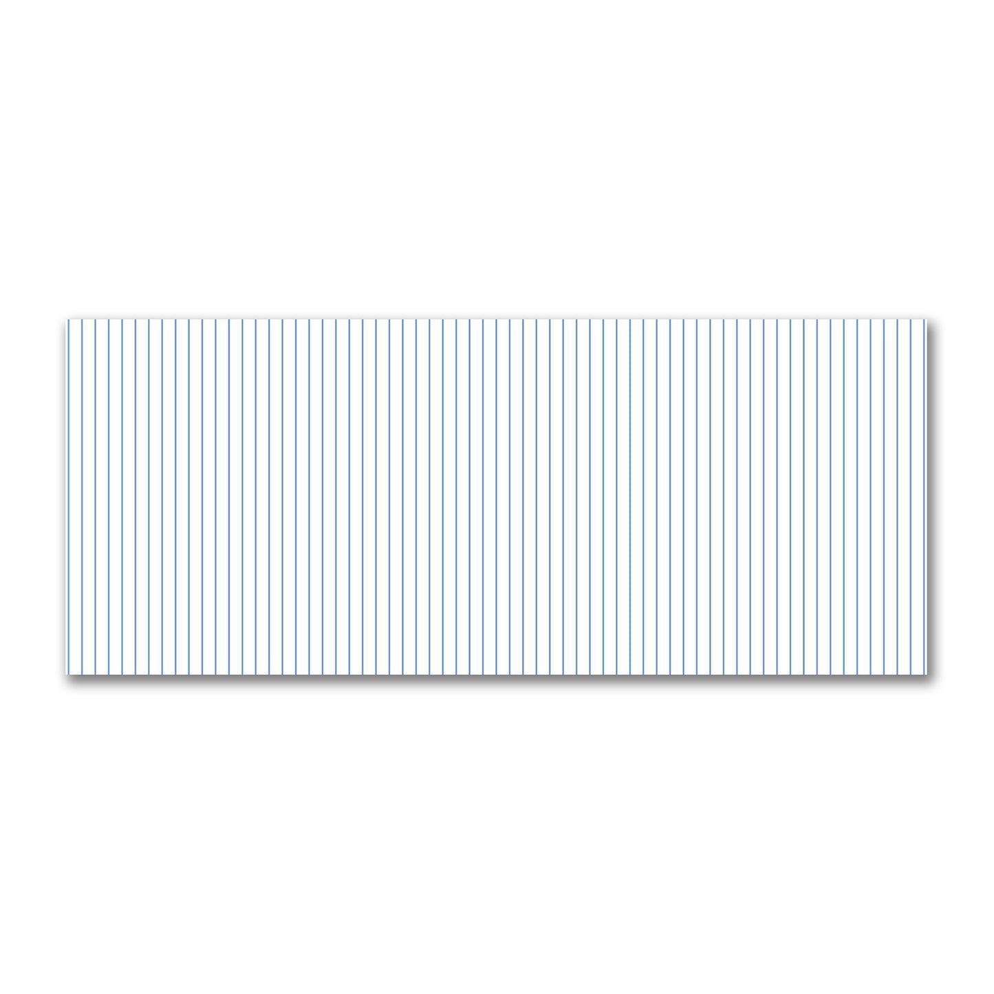 Off-White Cotton Sateen Fabric with Fine Blue Stripes, FACS-1400-151