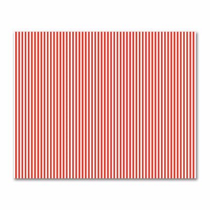 Off-White Cotton Sateen Fabric with Red Bars, FACS-1410-051