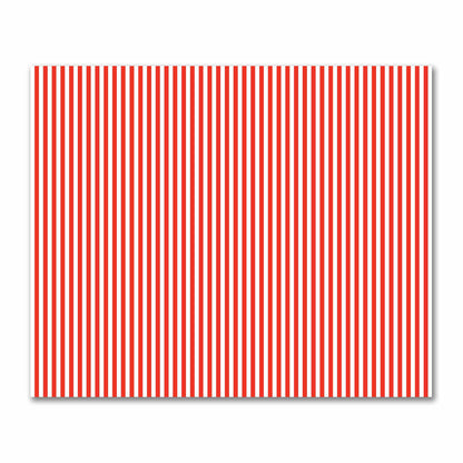 Off-White Cotton Sateen Fabric with Red Bars, FACS-1410-051