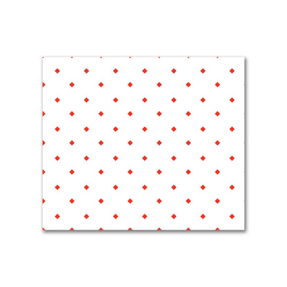 Off-White Cotton Sateen Fabric with Red Diamonds, FACS-1410-101
