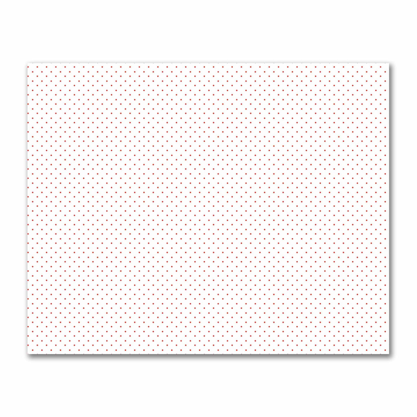 Off-White Cotton Sateen Fabric with Red Diamonds, FACS-1410-101