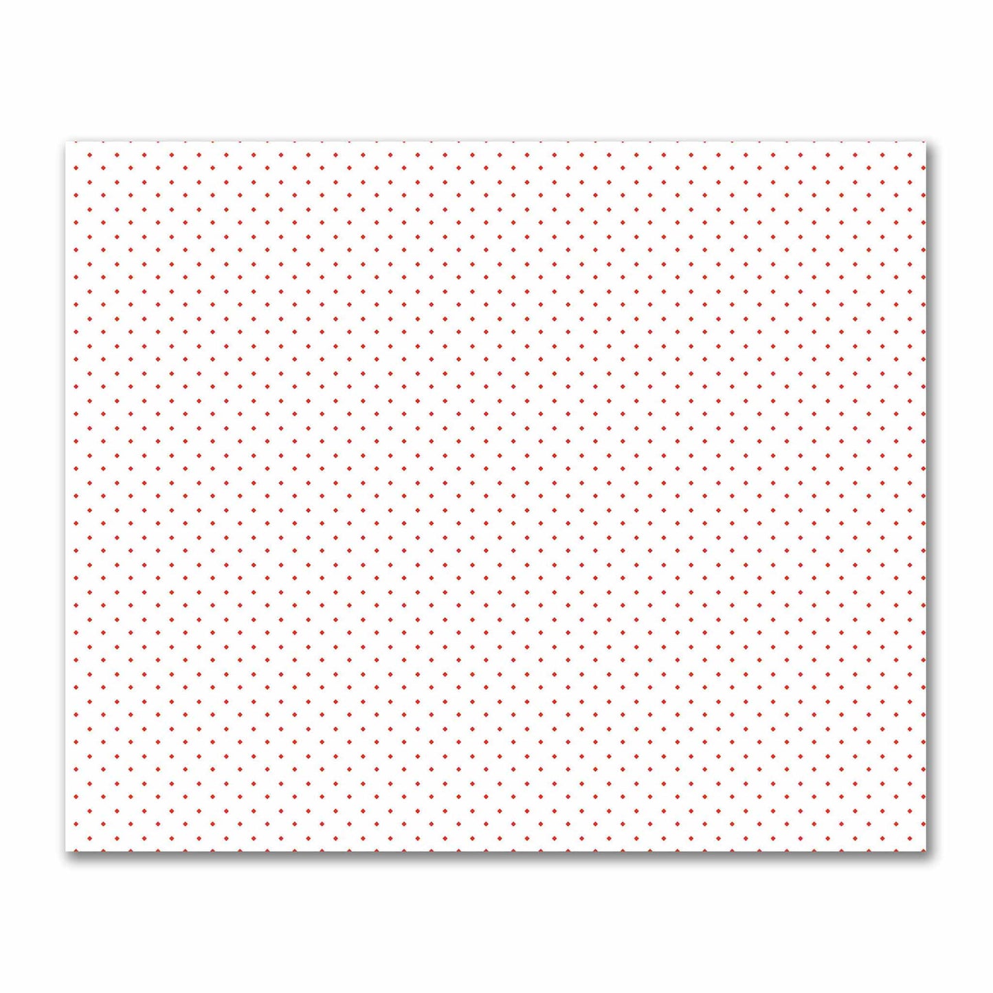 Off-White Cotton Sateen Fabric with Red Diamonds, FACS-1410-101