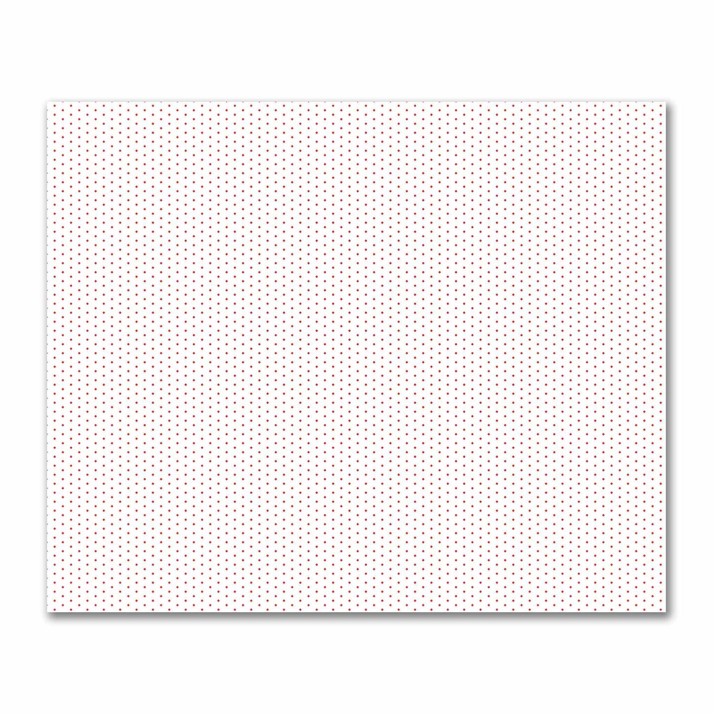 Off-White Cotton Sateen Fabric with Fine Red Diamonds, FACS-1410-111