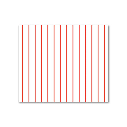 Off-White Cotton Sateen Fabric with Fine Red Stripes, FACS-1410-151