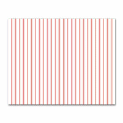 Off-White Cotton Sateen Fabric with Fine Red Stripes, FACS-1410-151