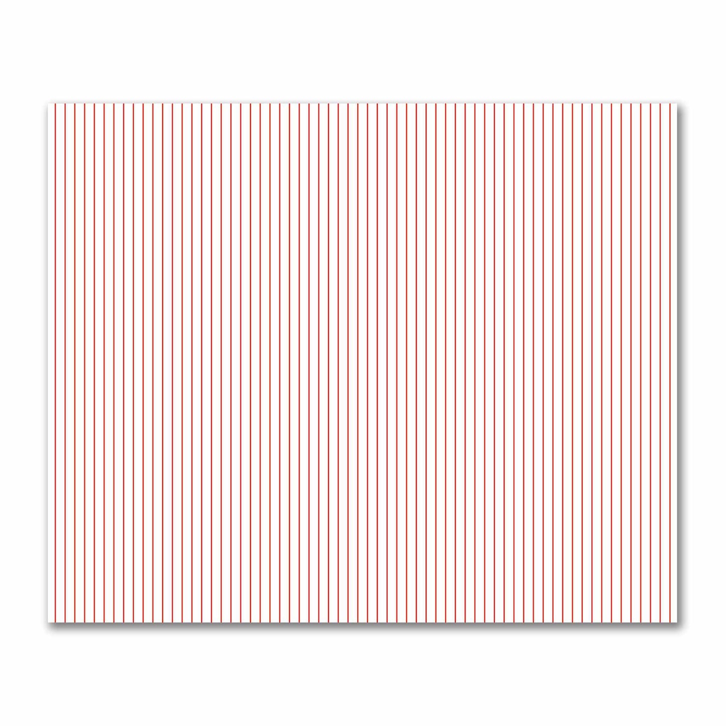 Off-White Cotton Sateen Fabric with Fine Red Stripes, FACS-1410-151