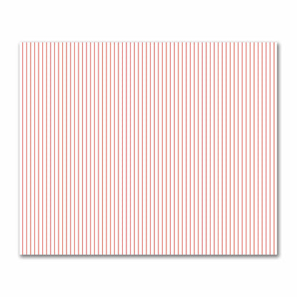 Off-White Cotton Sateen Fabric with Fine Red Stripes, FACS-1410-151