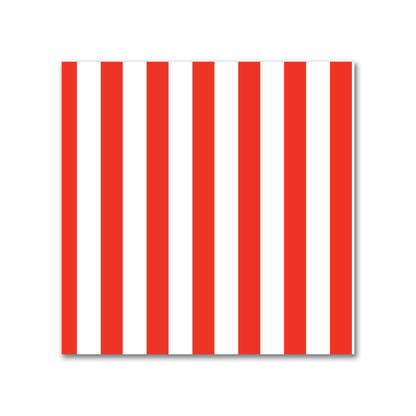 Off-White Cotton Sateen Fabric with Thin Red Bars, FACS-1410-241