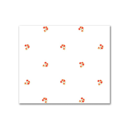 Cotton Sateen Fabric with Hand-painted Small Red Watercolor Floral Pattern Print, FACS-1416