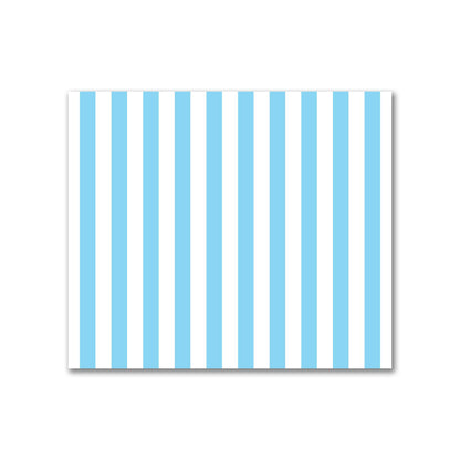 Off-White Cotton Sateen Fabric with Blue Bars, FACS-1430-051