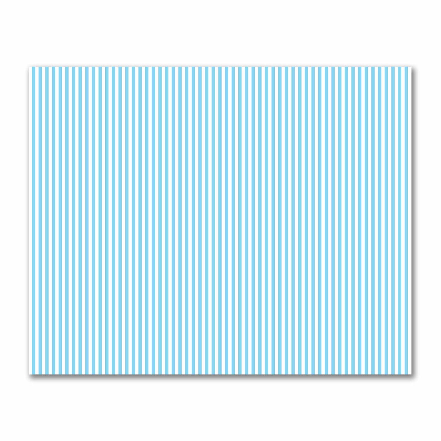 Off-White Cotton Sateen Fabric with Blue Bars, FACS-1430-051