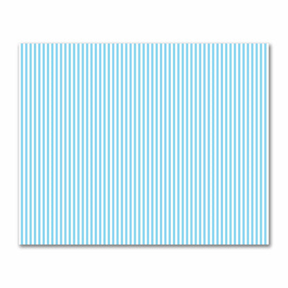 Off-White Cotton Sateen Fabric with Blue Bars, FACS-1430-051