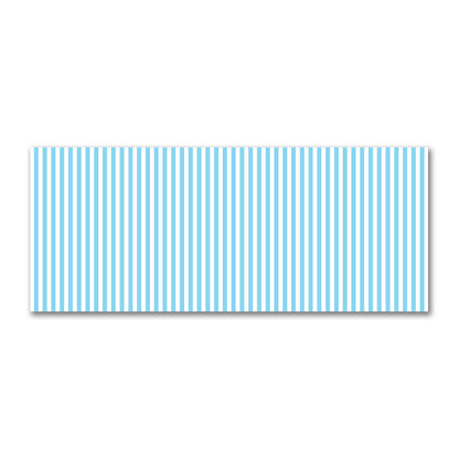 Off-White Cotton Sateen Fabric with Blue Bars, FACS-1430-051