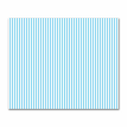 Off-White Cotton Sateen Fabric with Blue Bars, FACS-1430-051