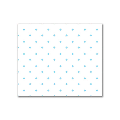 Off-White Cotton Sateen Fabric with Blue Diamonds, FACS-1430-101