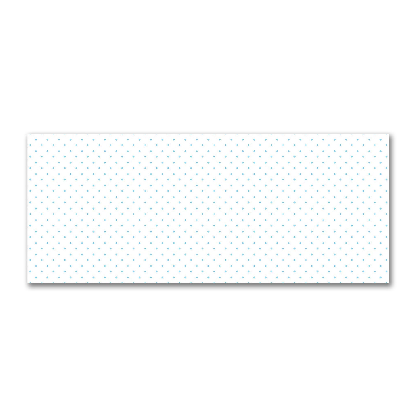 Off-White Cotton Sateen Fabric with Blue Diamonds, FACS-1430-101