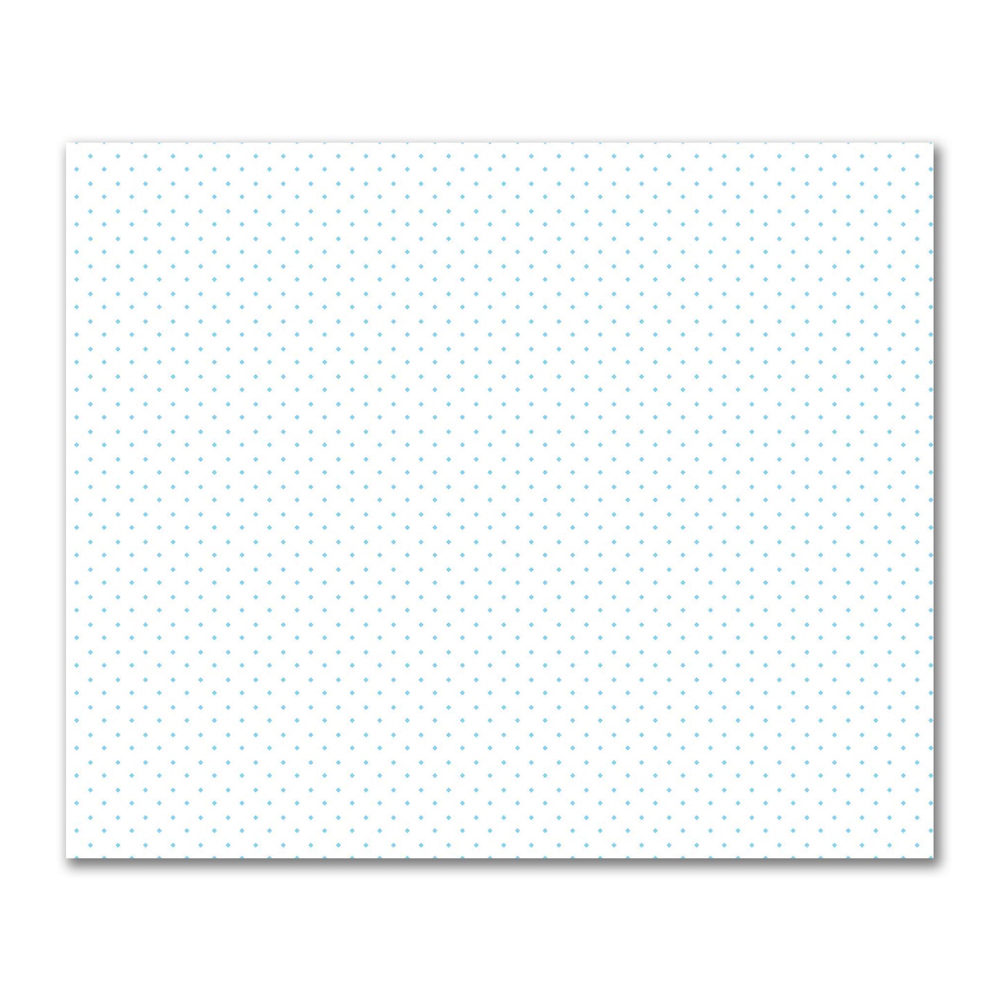 Off-White Cotton Sateen Fabric with Blue Diamonds, FACS-1430-101