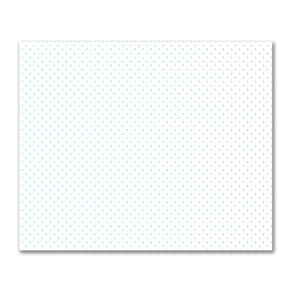 Off-White Cotton Sateen Fabric with Blue Diamonds, FACS-1430-101