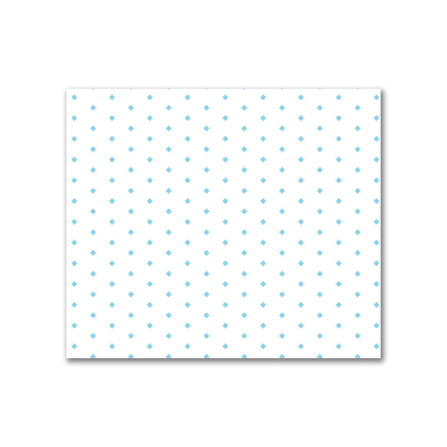 Off-White Cotton Sateen Fabric with Fine Blue Diamonds, FACS-1430-111