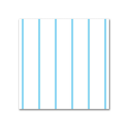 Off-White Cotton Sateen Fabric with Fine Blue Stripes, FACS-1430-151