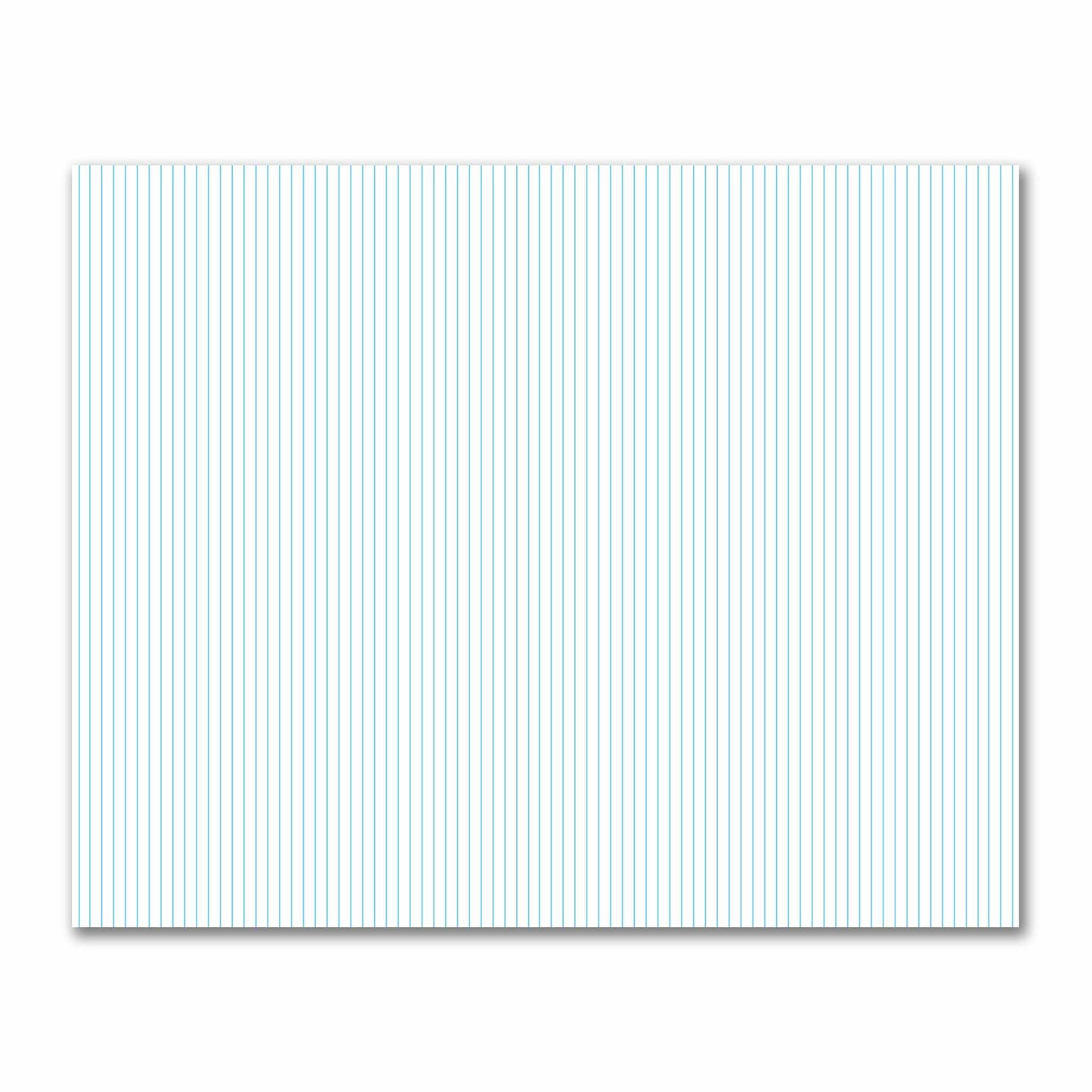 Off-White Cotton Sateen Fabric with Fine Blue Stripes, FACS-1430-151