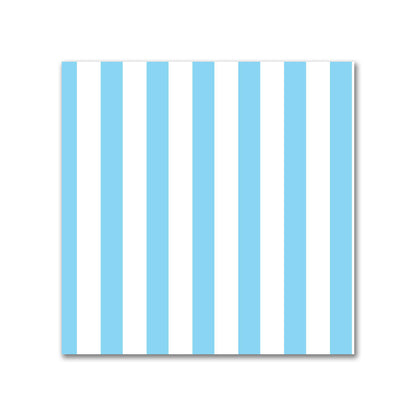 Off-White Cotton Sateen Fabric with Thin Blue Bars, FACS-1430-241