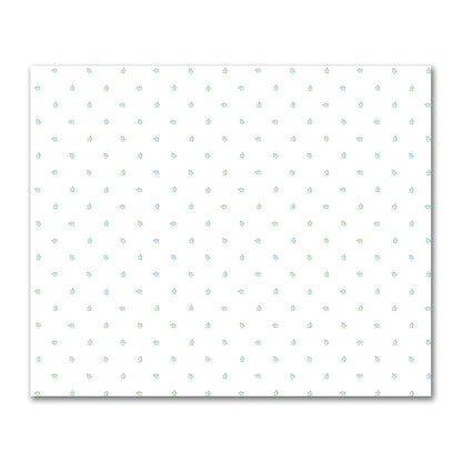 Cotton Sateen Fabric with Hand-painted Small Blue Watercolor Floral Pattern Print, FACS-1436