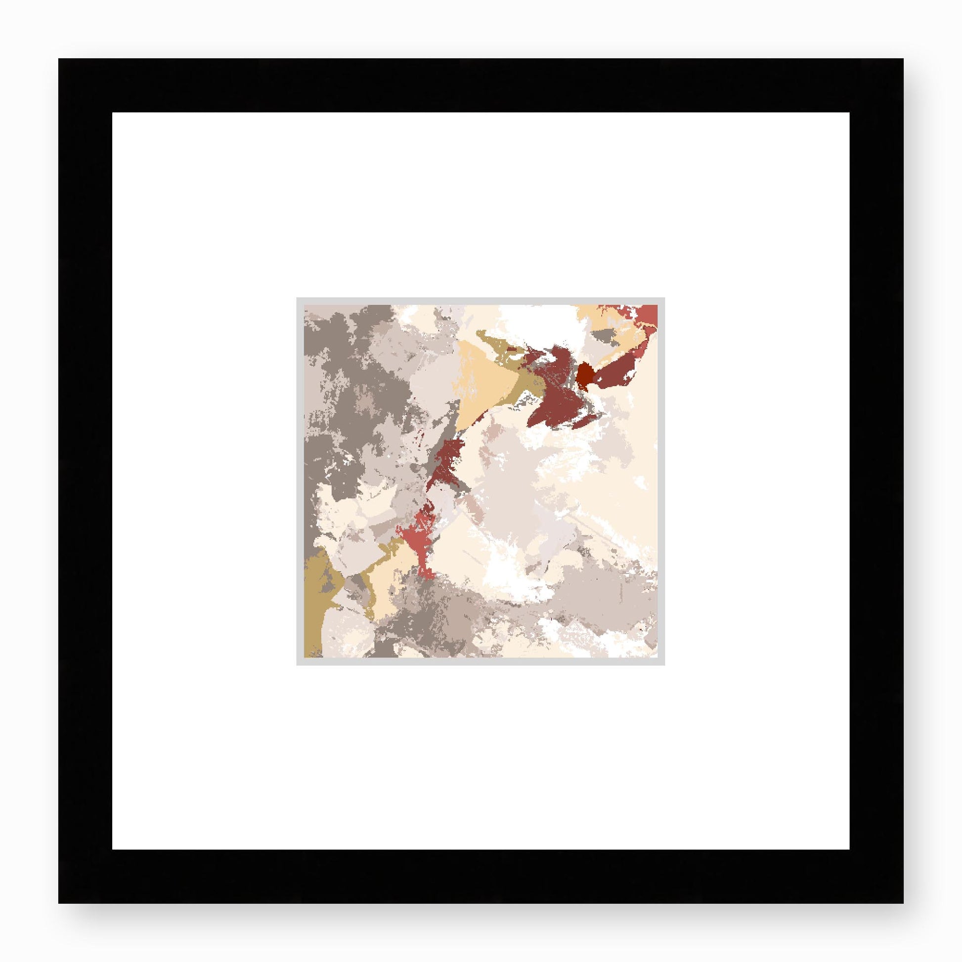 Framed Graphic Art Print, Faux Mat - 12x12 inches | FMS-1130-7690, Prints, Graphic art, Black Frame, 30 x 30 cm ,12 x 12 inches