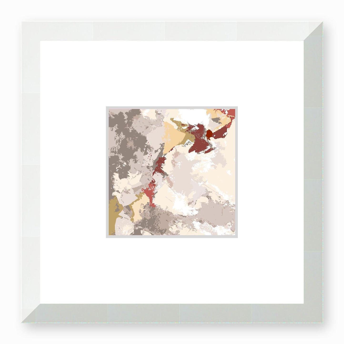Framed Graphic Art Print, Faux Mat - 12x12 inches | FMS-1130-7690, Prints, Graphic art, White Frame, 30 x 30 cm ,12 x 12 inches