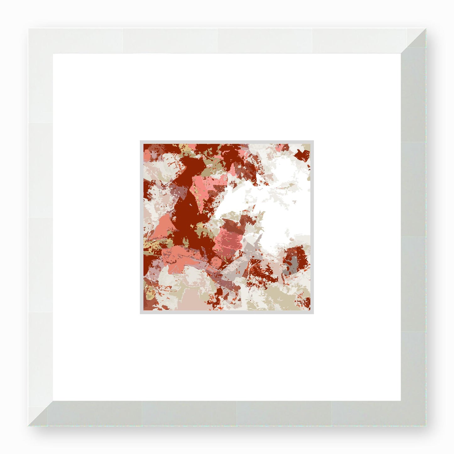 Framed Graphic Art Print, Faux Mat - 12x12 inches | FMS-1130-7691, Prints, Graphic art, White Frame, 30 x 30 cm ,12 x 12 inches