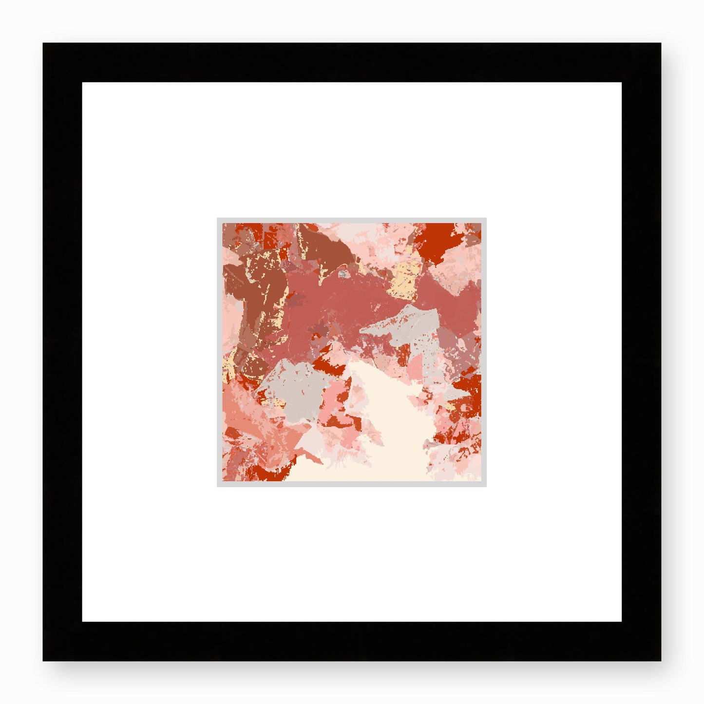 Framed Graphic Art Print, Faux Mat - 12x12 inches | FMS-1130-7692, Prints, Graphic art, Black Frame, 30 x 30 cm ,12 x 12 inches