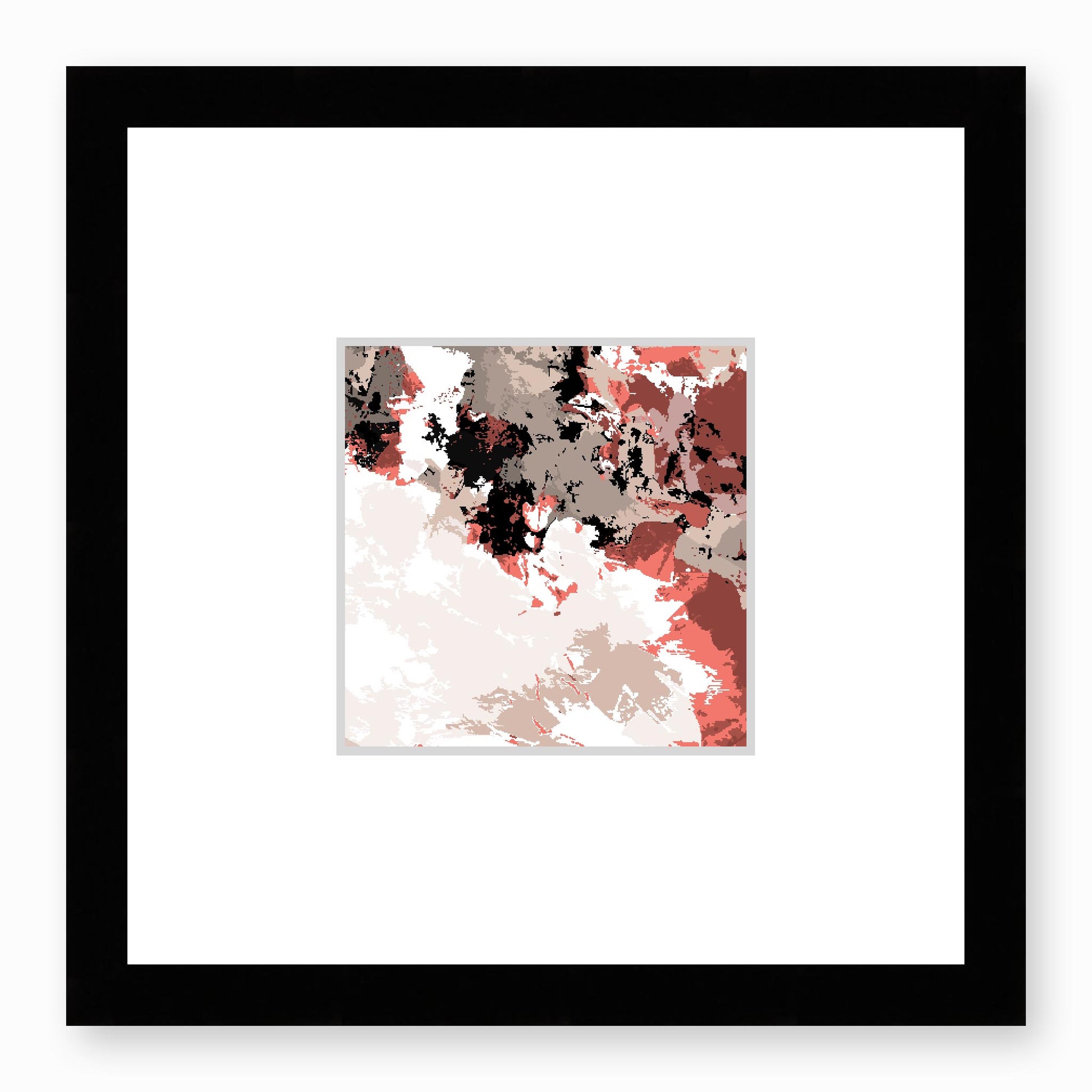 Framed Graphic Art Print, Faux Mat - 12x12 inches | FMS-1130-7695, Prints, Graphic art, Black Frame, 30 x 30 cm ,12 x 12 inches