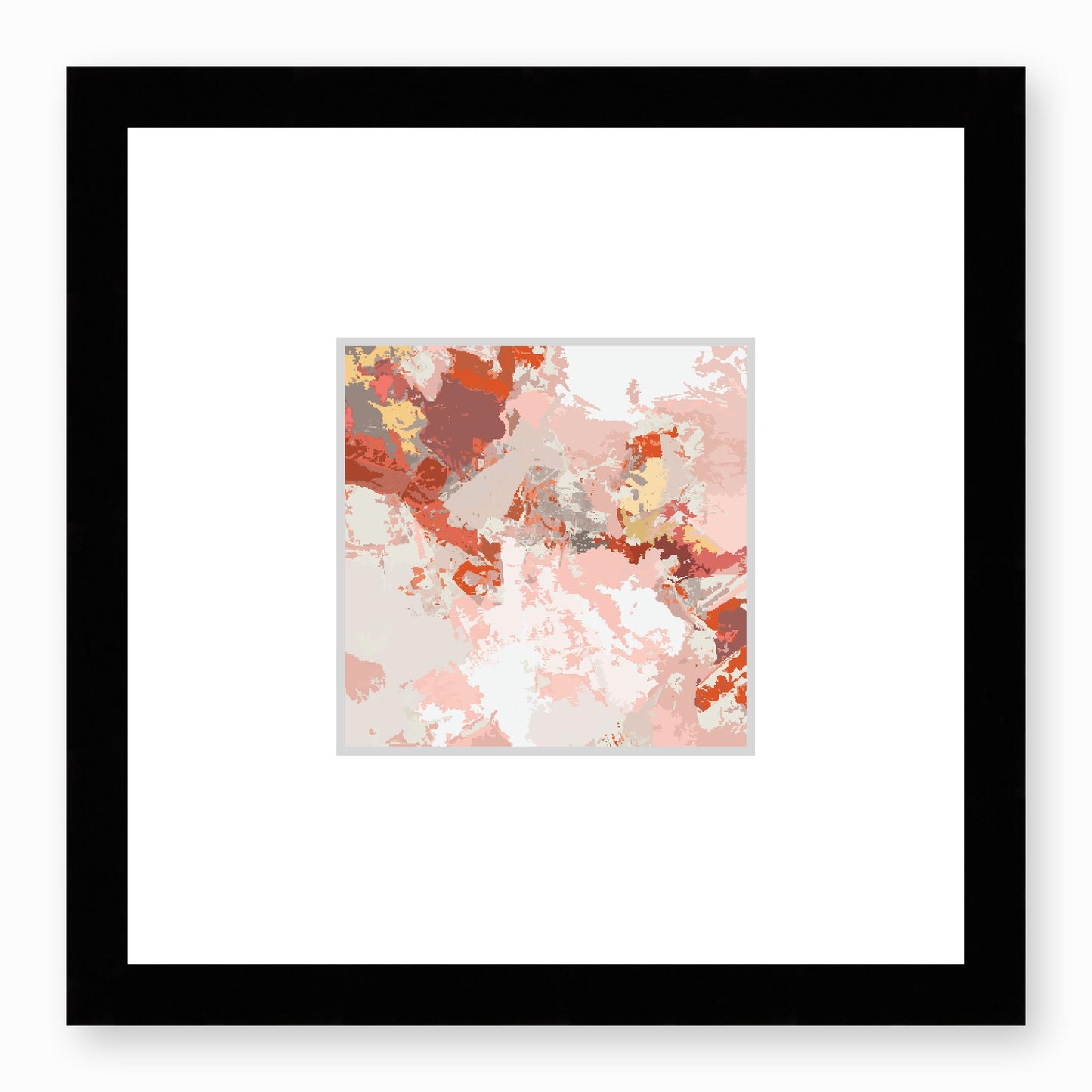 Framed Graphic Art Print, Faux Mat - 12x12 inches | FMS-1130-7698, Prints, Graphic art, Black Frame, 30 x 30 cm ,12 x 12 inches