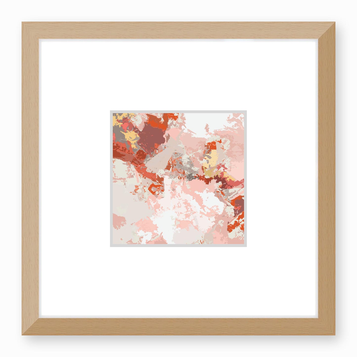 Framed Graphic Art Print, Faux Mat - 12x12 inches | FMS-1130-7698, Prints, Graphic art, Natural Frame, 30 x 30 cm ,12 x 12 inches