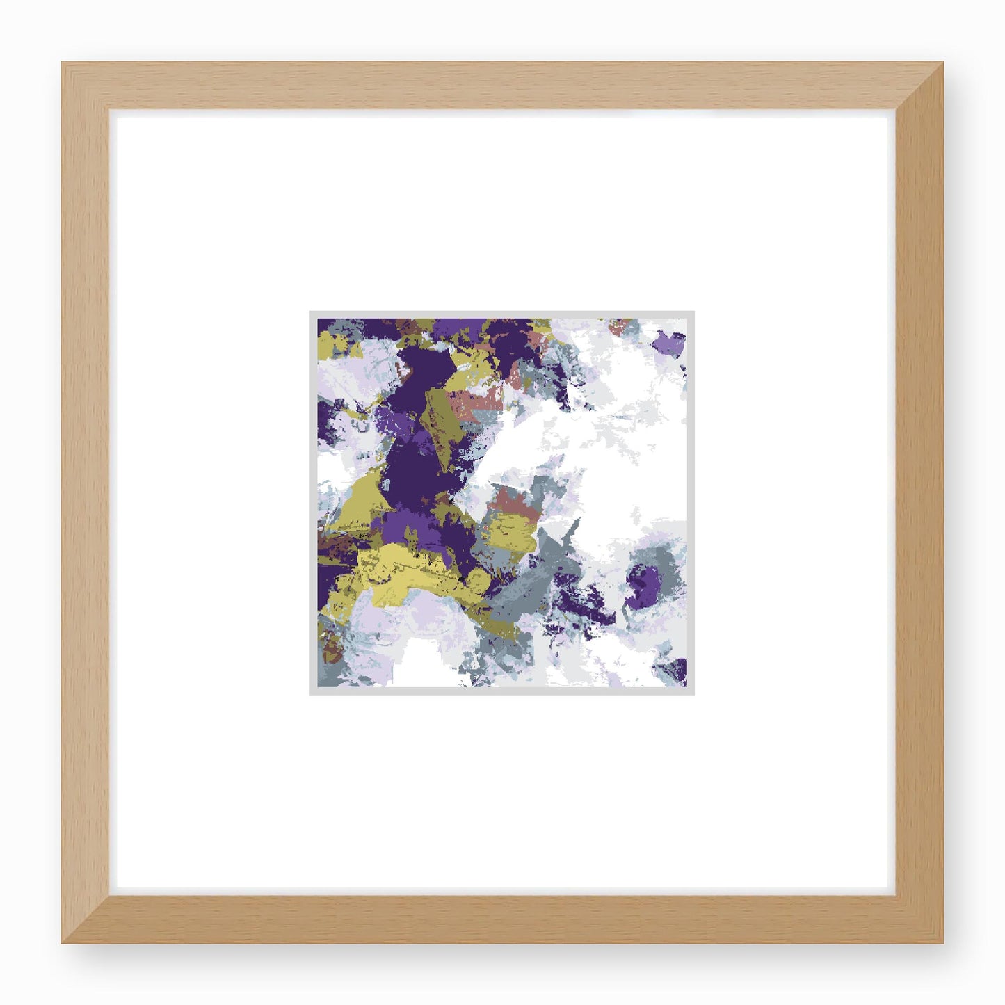 Framed Graphic Art Print, Faux Mat - 12x12 inches | FMS-1140-7695, Prints, Graphic art, Natural Frame, 30 x 30 cm ,12 x 12 inches