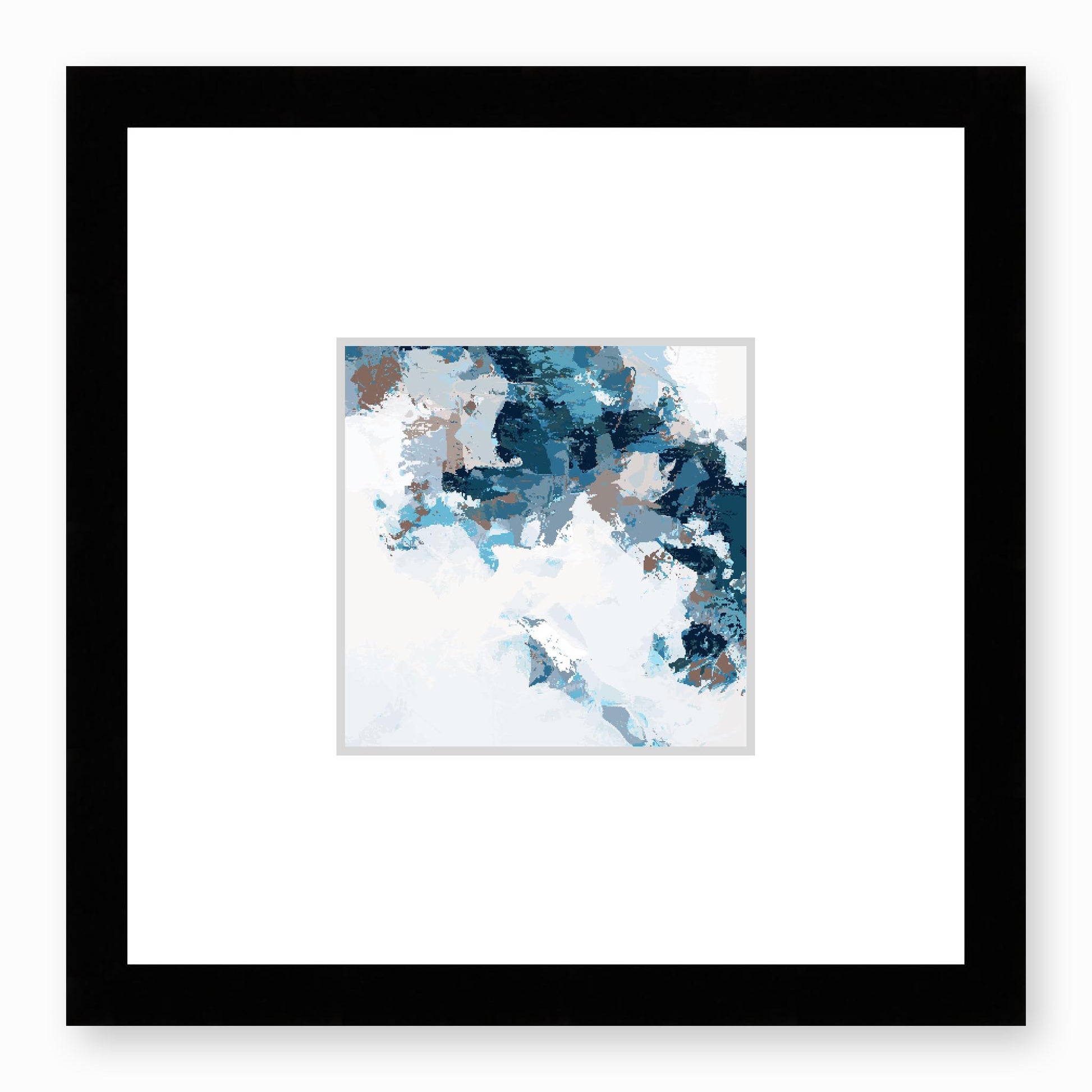 Framed Graphic Art Print, Faux Mat - 12x12 inches | FMS-1153-7693, Prints, Graphic art, Black Frame, 30 x 30 cm ,12 x 12 inches