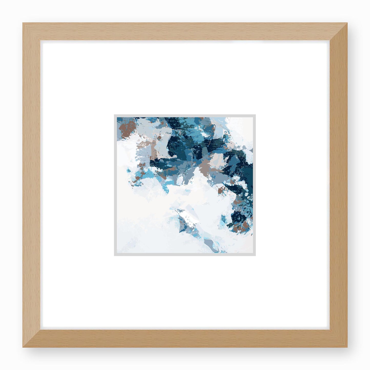 Framed Graphic Art Print, Faux Mat - 12x12 inches | FMS-1153-7693, Prints, Graphic art, Natural Frame, 30 x 30 cm ,12 x 12 inches