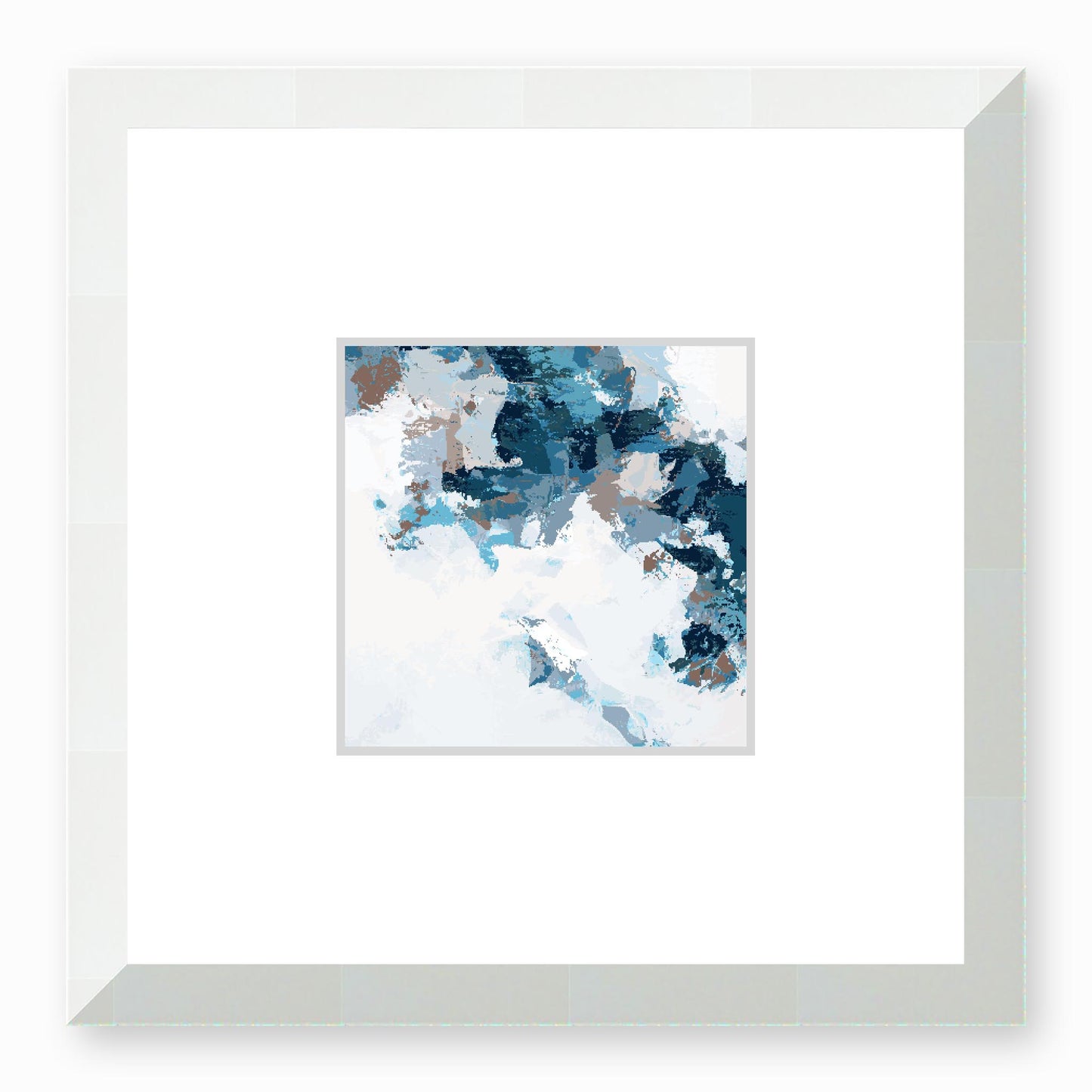 Framed Graphic Art Print, Faux Mat - 12x12 inches | FMS-1153-7693, Prints, Graphic art, White Frame, 30 x 30 cm ,12 x 12 inches