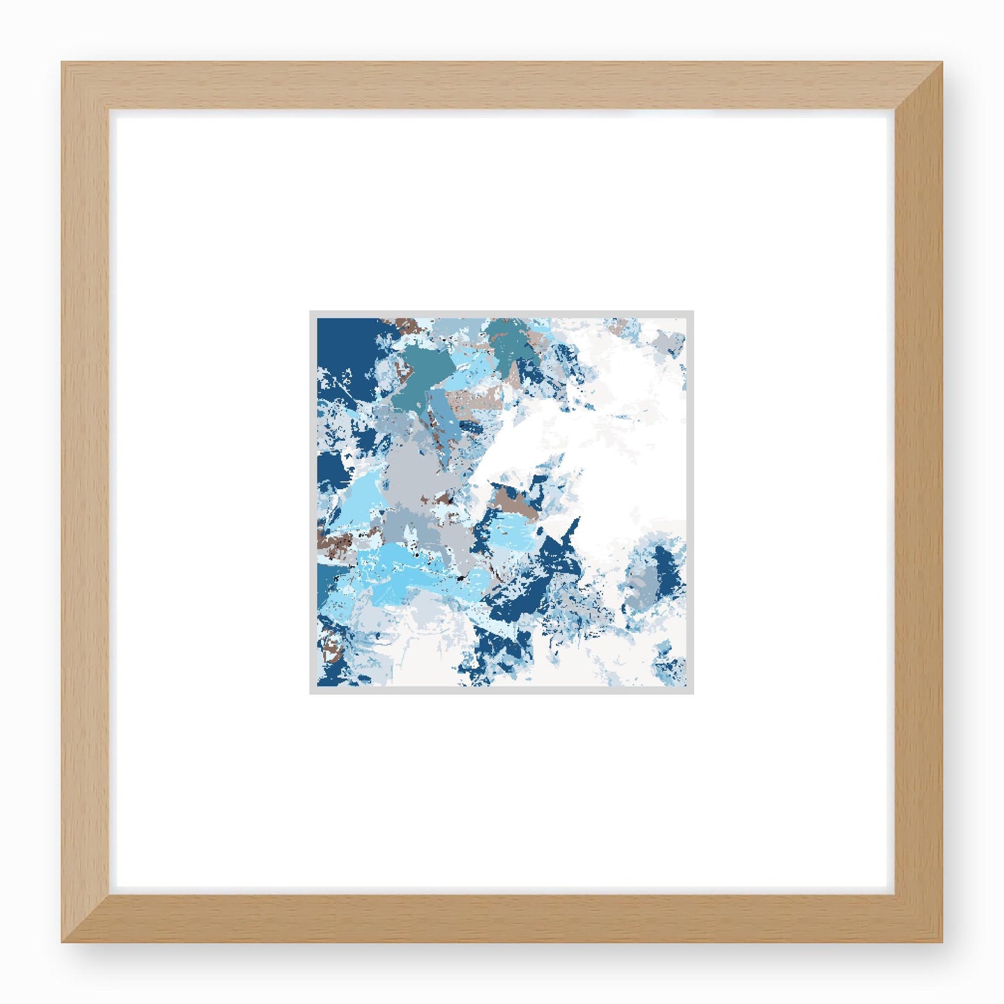 Framed Graphic Art Print, Faux Mat - 12x12 inches | FMS-1153-7695, Prints, Graphic art, Natural Frame, 30 x 30 cm ,12 x 12 inches