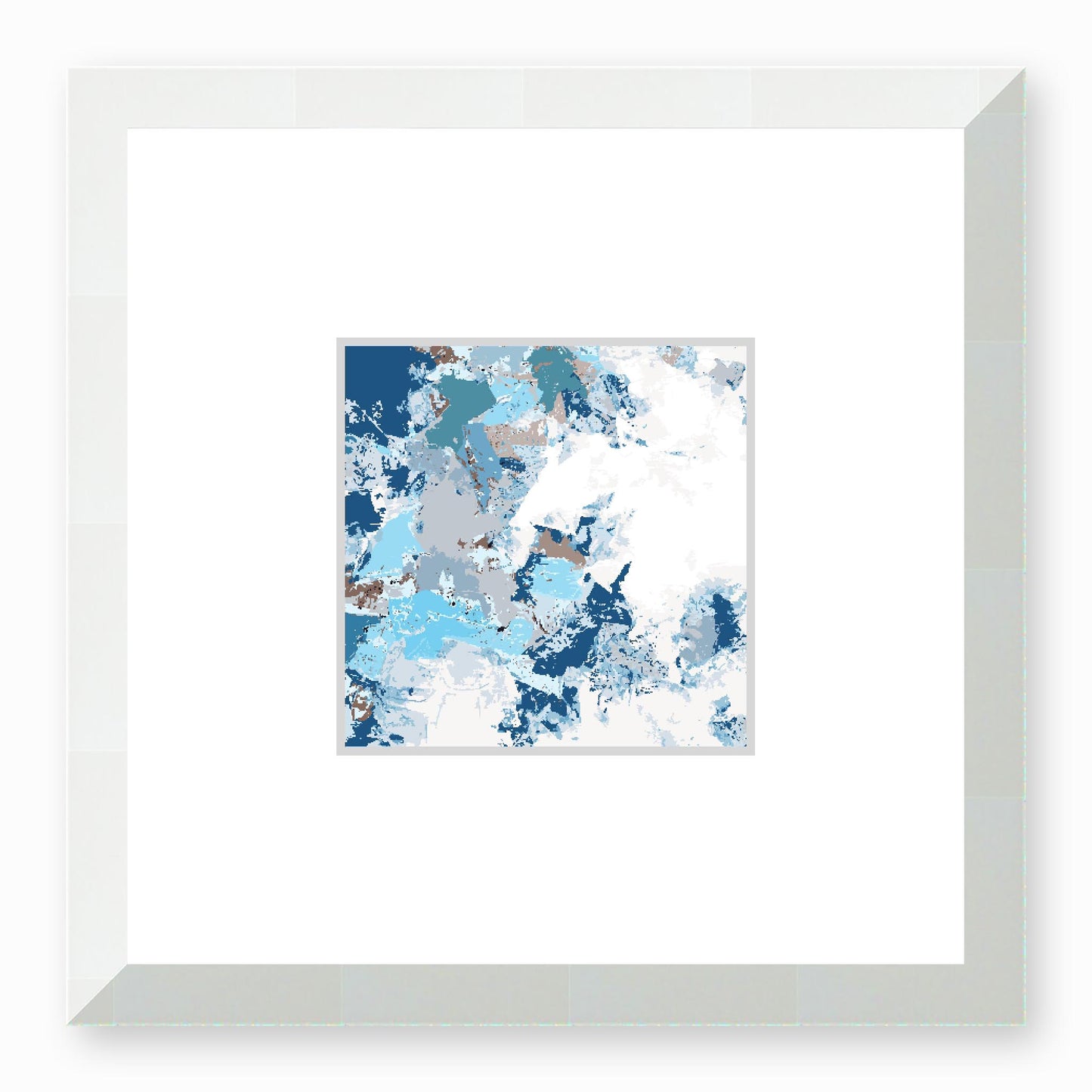 Framed Graphic Art Print, Faux Mat - 12x12 inches | FMS-1153-7695, Prints, Graphic art, White Frame, 30 x 30 cm ,12 x 12 inches