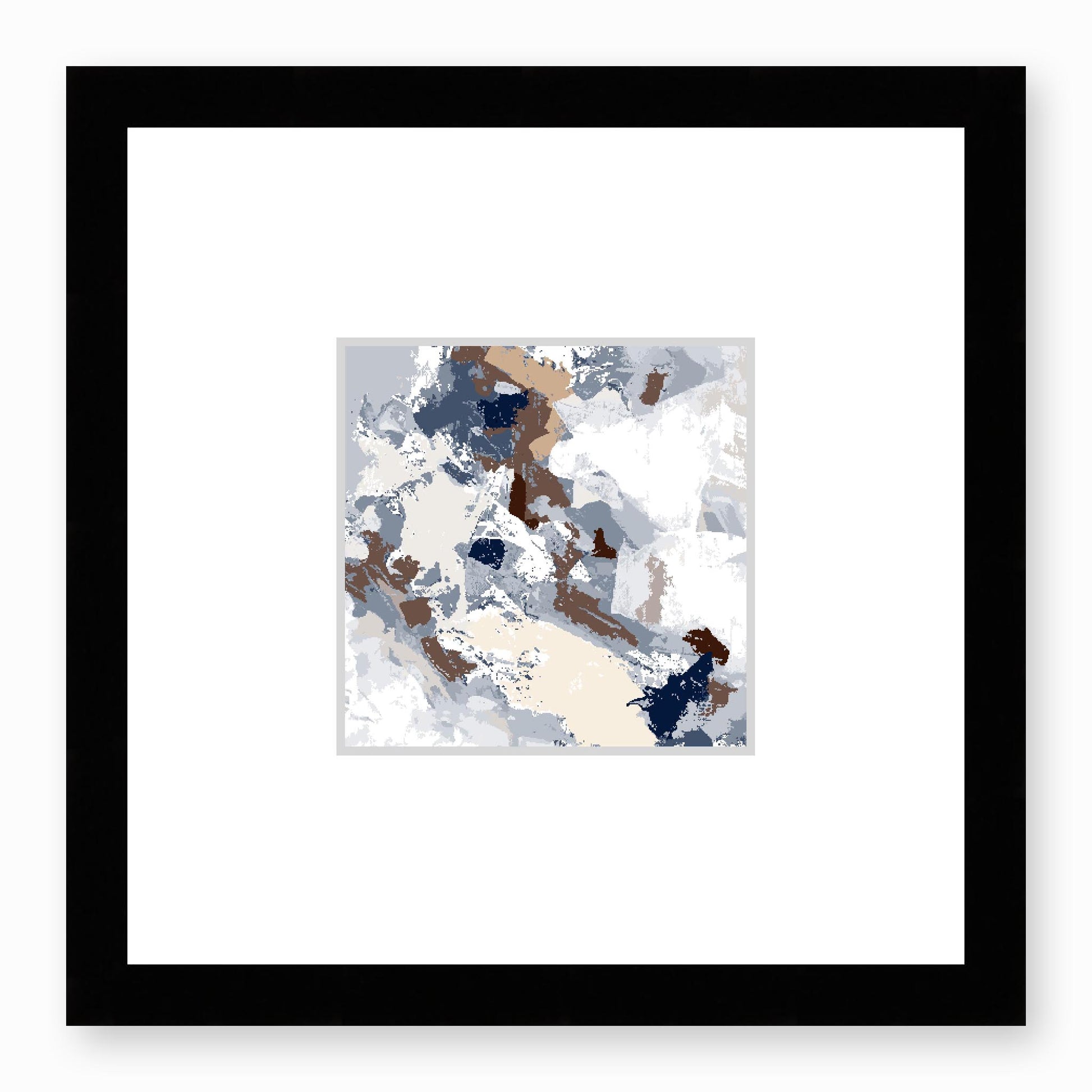 Framed Graphic Art Print, Faux Mat - 12x12 inches | FMS-1162-7690, Prints, Graphic art, Black Frame, 30 x 30 cm ,12 x 12 inches