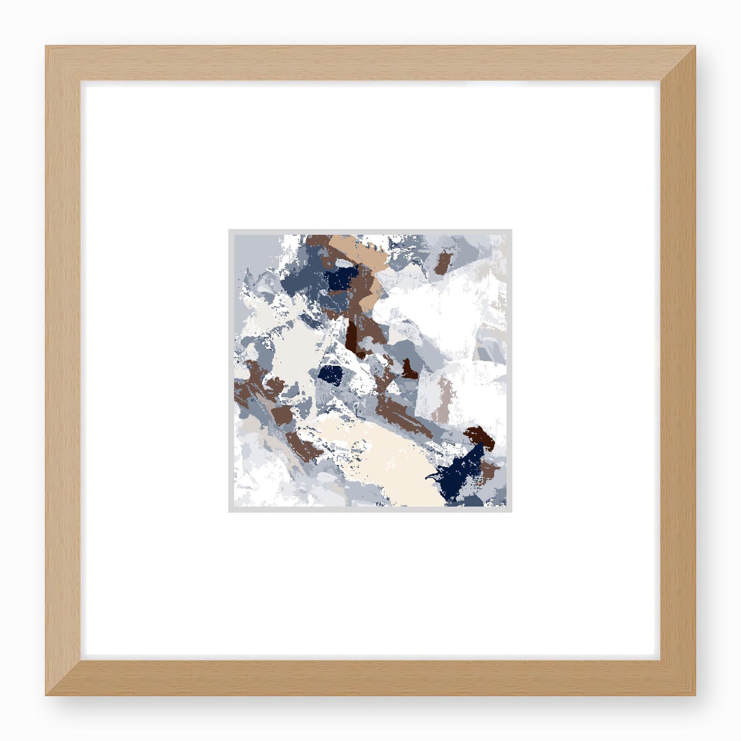Framed Graphic Art Print, Faux Mat - 12x12 inches | FMS-1162-7690, Prints, Graphic art, Natural Frame, 30 x 30 cm ,12 x 12 inches