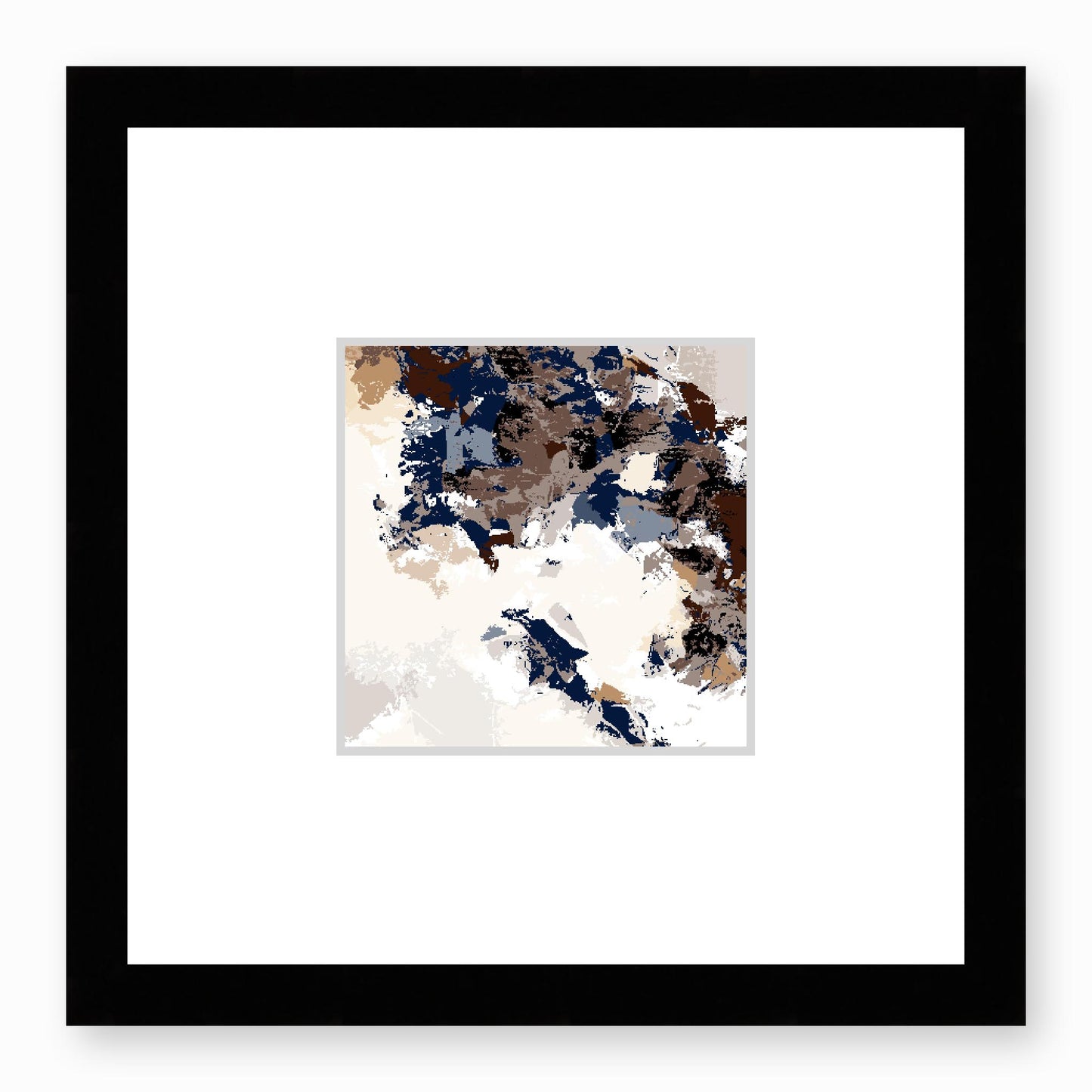 Framed Graphic Art Print, Faux Mat - 12x12 inches | FMS-1162-7693, Prints, Graphic art, Black Frame, 30 x 30 cm ,12 x 12 inches
