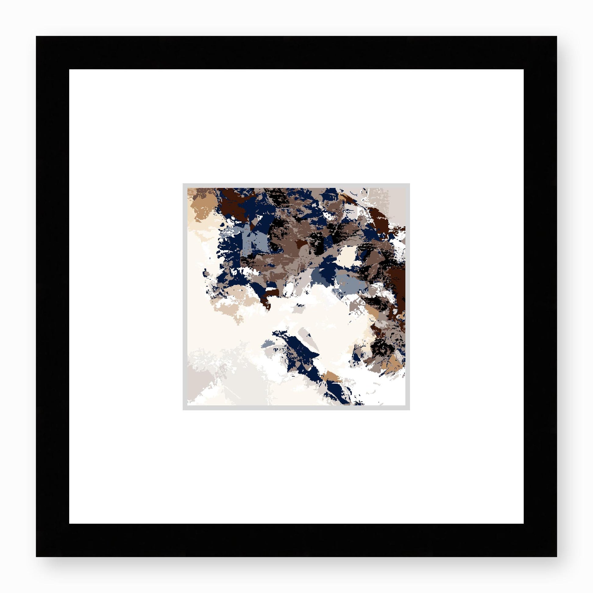 Framed Graphic Art Print, Faux Mat - 12x12 inches | FMS-1162-7693, Prints, Graphic art, Black Frame, 30 x 30 cm ,12 x 12 inches