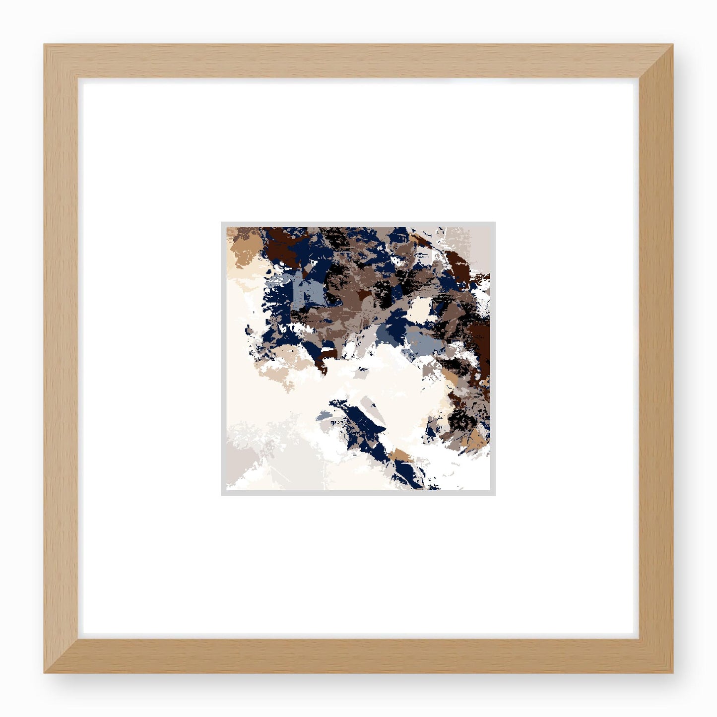 Framed Graphic Art Print, Faux Mat - 12x12 inches | FMS-1162-7693, Prints, Graphic art, Natural Frame, 30 x 30 cm ,12 x 12 inches